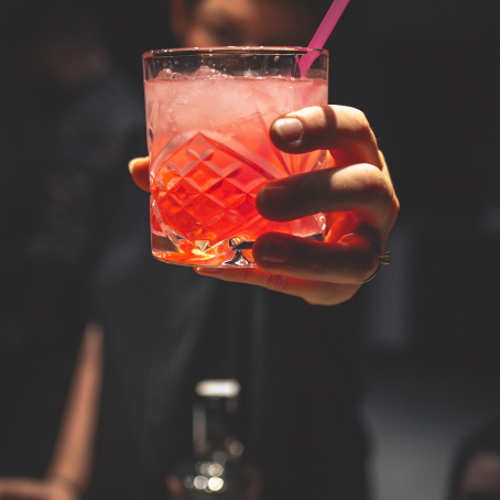 Red Cocktail in a glas