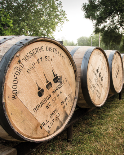 Fässer mit Woodford Reserve